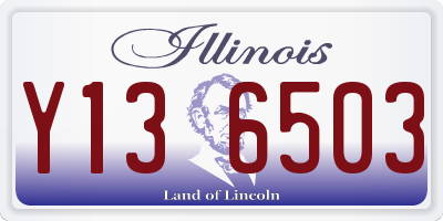 IL license plate Y136503