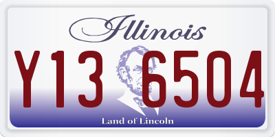 IL license plate Y136504