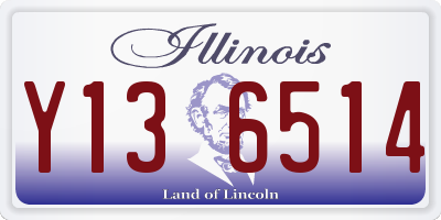 IL license plate Y136514