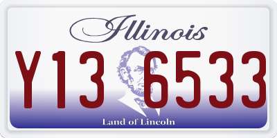 IL license plate Y136533