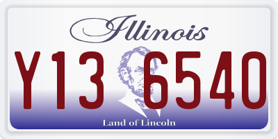 IL license plate Y136540