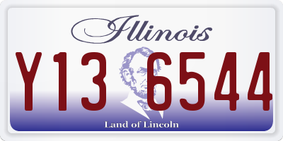 IL license plate Y136544