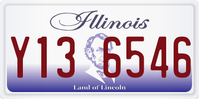 IL license plate Y136546