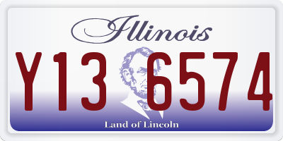 IL license plate Y136574