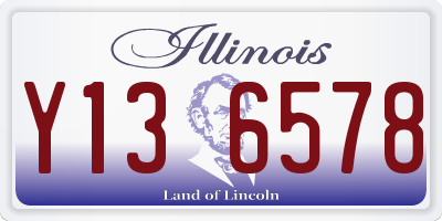 IL license plate Y136578