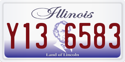 IL license plate Y136583