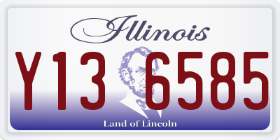 IL license plate Y136585