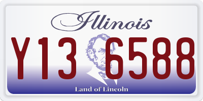 IL license plate Y136588