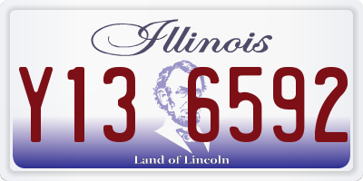 IL license plate Y136592