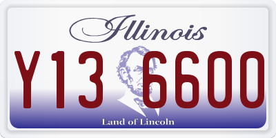 IL license plate Y136600