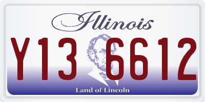 IL license plate Y136612
