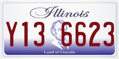 IL license plate Y136623