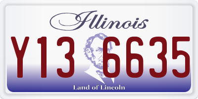 IL license plate Y136635