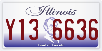 IL license plate Y136636
