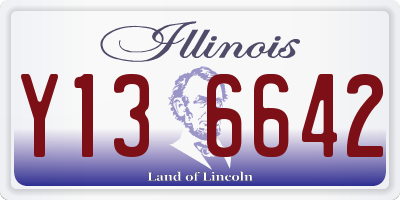 IL license plate Y136642