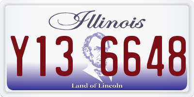 IL license plate Y136648