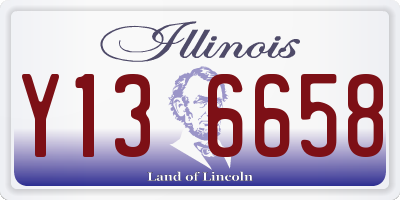 IL license plate Y136658