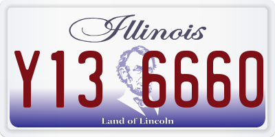 IL license plate Y136660