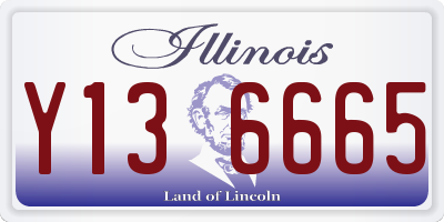 IL license plate Y136665
