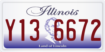 IL license plate Y136672