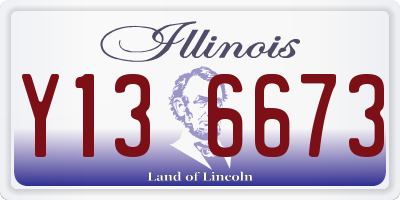 IL license plate Y136673