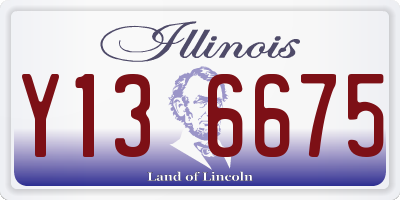 IL license plate Y136675