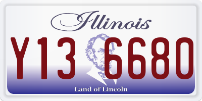 IL license plate Y136680