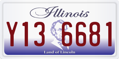 IL license plate Y136681