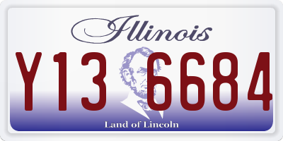 IL license plate Y136684