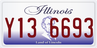 IL license plate Y136693