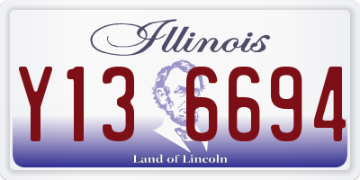 IL license plate Y136694