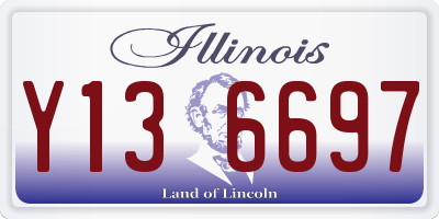 IL license plate Y136697
