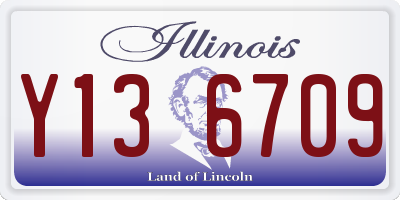 IL license plate Y136709