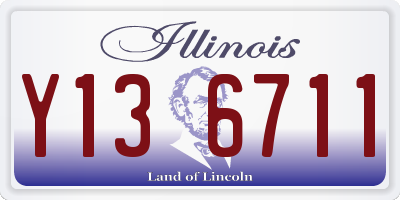 IL license plate Y136711