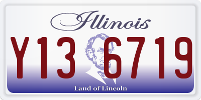 IL license plate Y136719