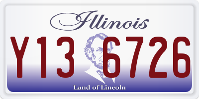 IL license plate Y136726