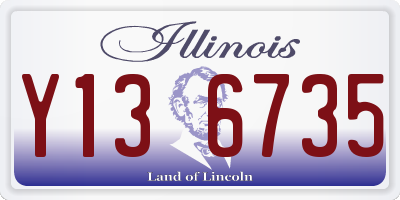 IL license plate Y136735