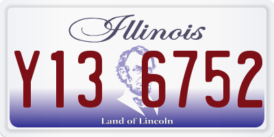 IL license plate Y136752