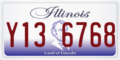 IL license plate Y136768