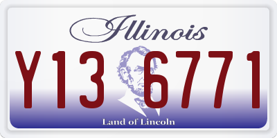 IL license plate Y136771