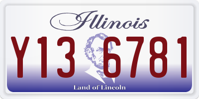 IL license plate Y136781