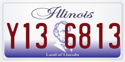 IL license plate Y136813
