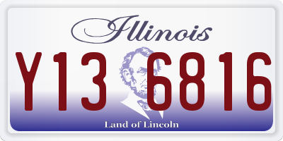 IL license plate Y136816