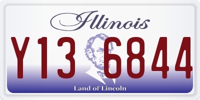 IL license plate Y136844