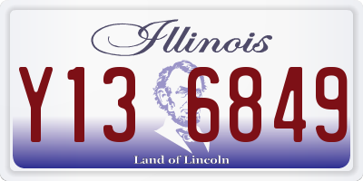 IL license plate Y136849