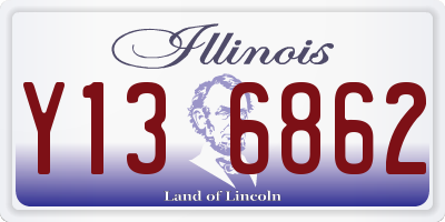 IL license plate Y136862