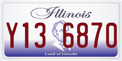 IL license plate Y136870