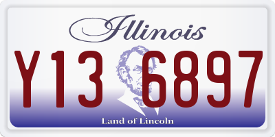 IL license plate Y136897