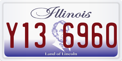 IL license plate Y136960