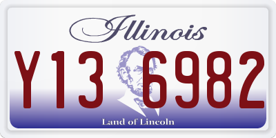 IL license plate Y136982